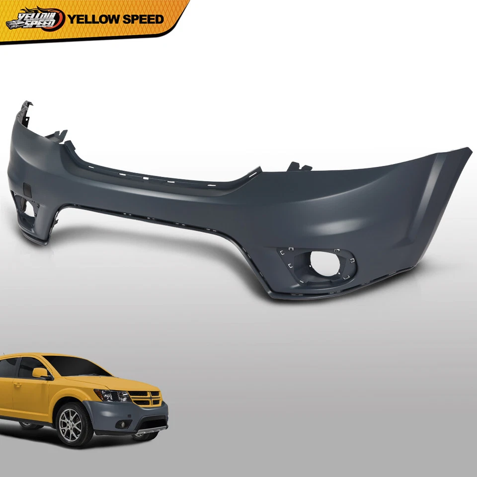 Подходит для 2011 2012-2018 Dodge Journey Sport передний бампер чехол с отверстиями противотуманных фар - Изображение 2 из 4