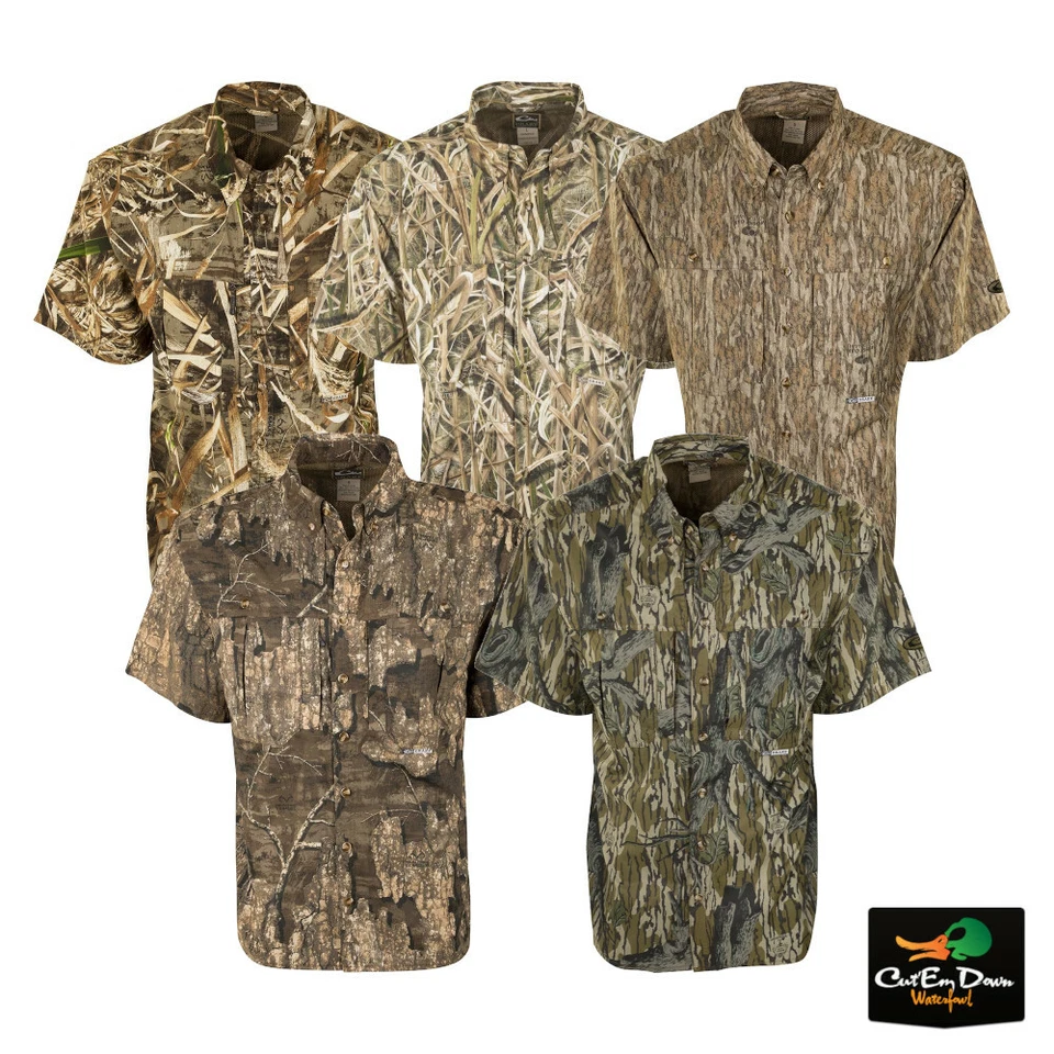 DRAKE WATERFOWL SYSTEMS EST CAMO FLYWEIGHT WINGSHOOTER'S SHIRT SHORT SLEEVE - Image 2 of 2