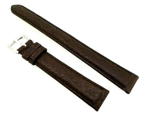 XXL Uhrenarmband, Uhrband 16mm schwarz braun Büffel Leder / 18 - Bild 4 von 4
