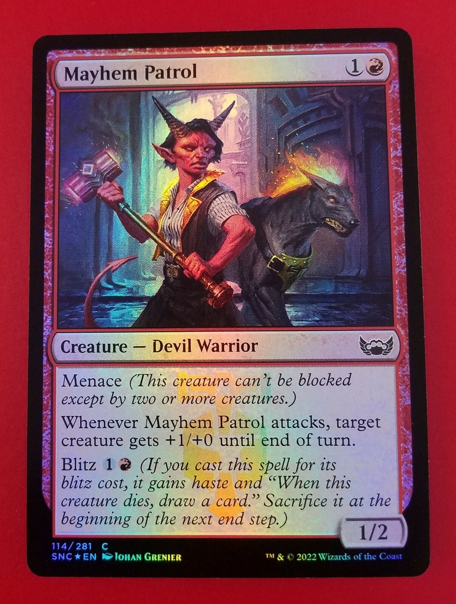 1x Mayhem Patrol | FOIL | Streets of New Capenna | MTG Magic Cards | eBay 1x Mayhem Patrol | FOIL | Streets of New Capenna | MTG Magic Cards | eBay