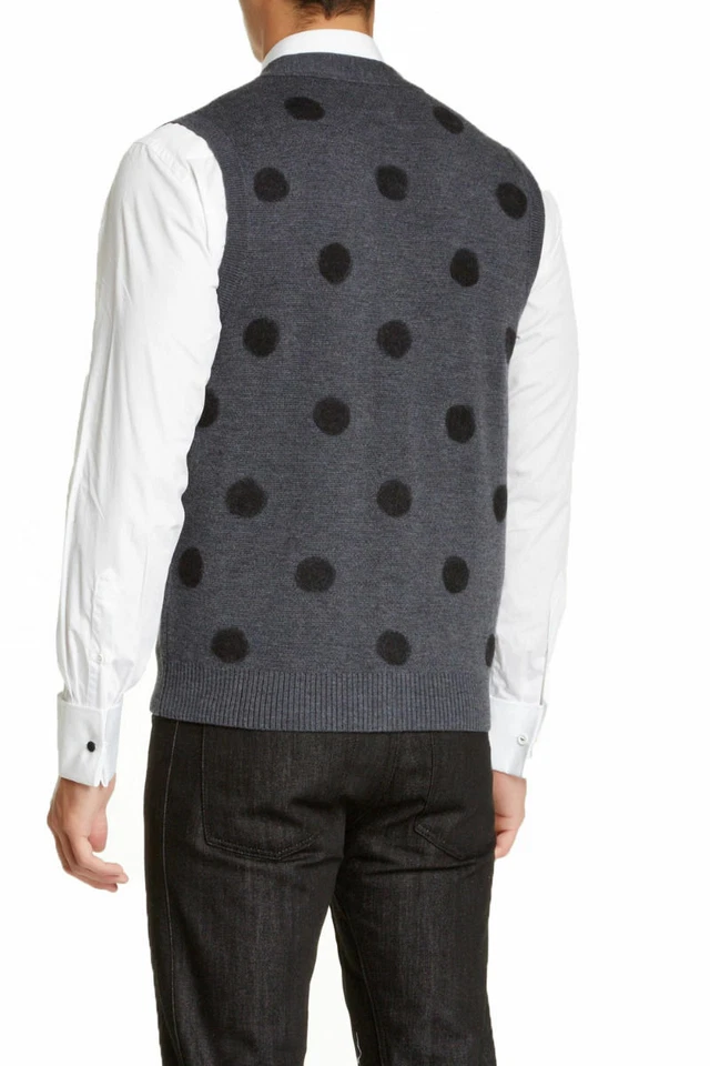 Chaleco informal Band Of Outsiders gris 100 % lana con botones para hombre talla US 2XS XS S Foto 2 de 2