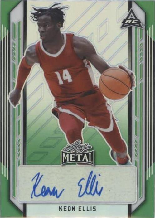 Metal R. Ellis 2021-22 Leaf Metal - Keon Ellis #BA-KE1 Green Rainbow /10 (AU, RC) for ...