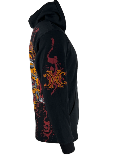 Xtreme Couture by Affliction Męska bluza z kapturem Pyrasus Heavyweight Biker S-3XL - Zdjęcie 11 z 11