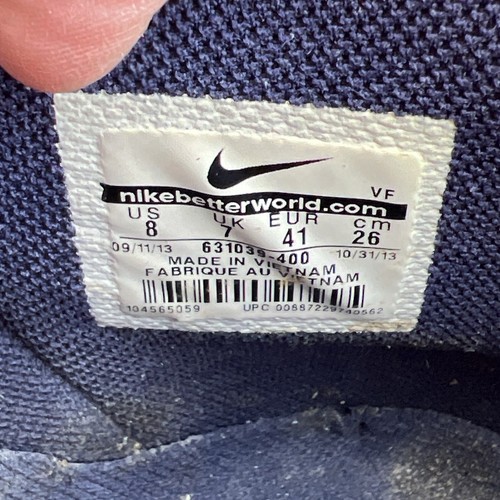 Nike Air Force 1 High '07 Denim Sneakers Mens Size 8 Navy 631039-400 - Picture 9 of 12