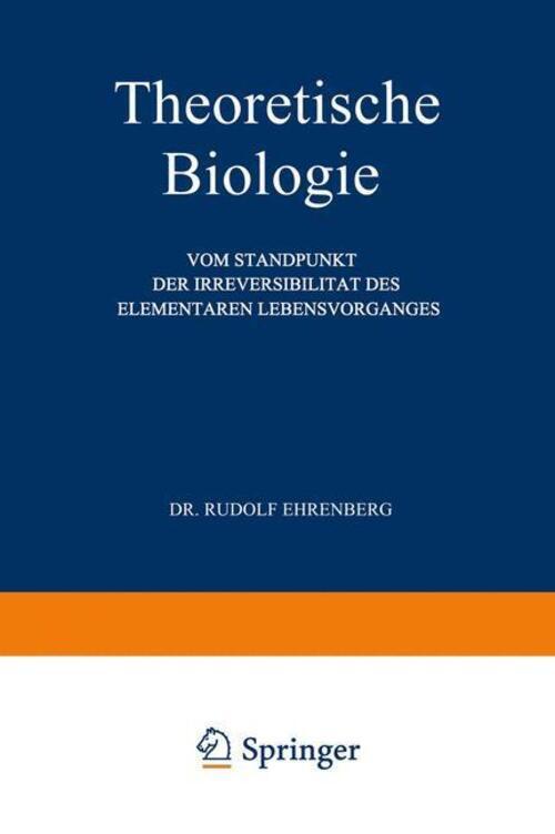 Thumbnail - Theoretische Biologie Rudolf Ehrenberg Taschenbuch Paperback Vi