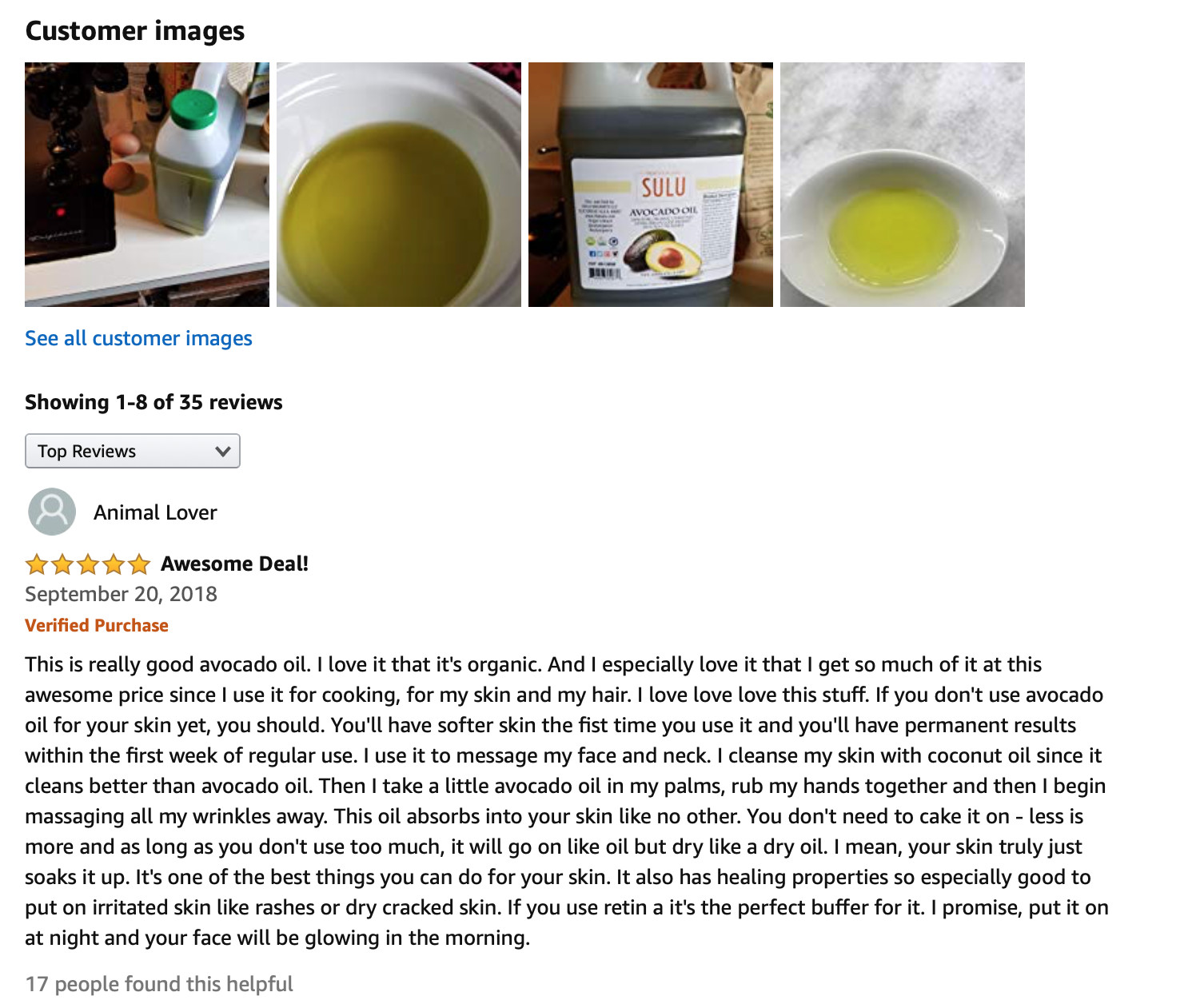 1 GALLON  PURE 100% ORGANIC UNREFINED AVOCADO OIL COLD PRESSED