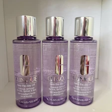 3X Clinique Take the Day Off Makeup Remover Water - 4.2oz/125ml each New