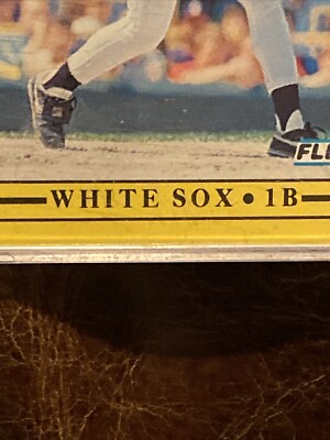1991年6月 物 1991 Fleer Frank Thomas White Sox #138 Missing “.” Error In