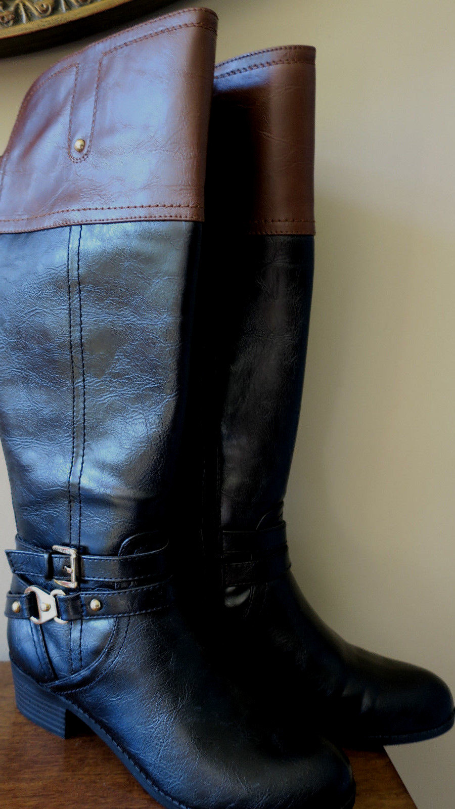 Liz Claiborne Tory Women's Black Wide Calf Boots Size 5M NEW!