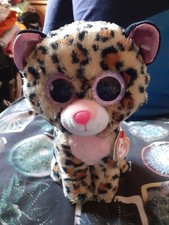 Image of Ty Beanie Boos Livvie The Leopard, 20cm Plush Soft Toy, BNWT