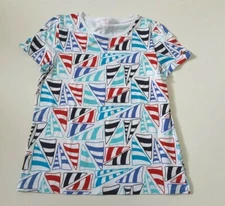 Talbots Short Sleeve Sails Nautical T Shirt Top Multiple Sizes