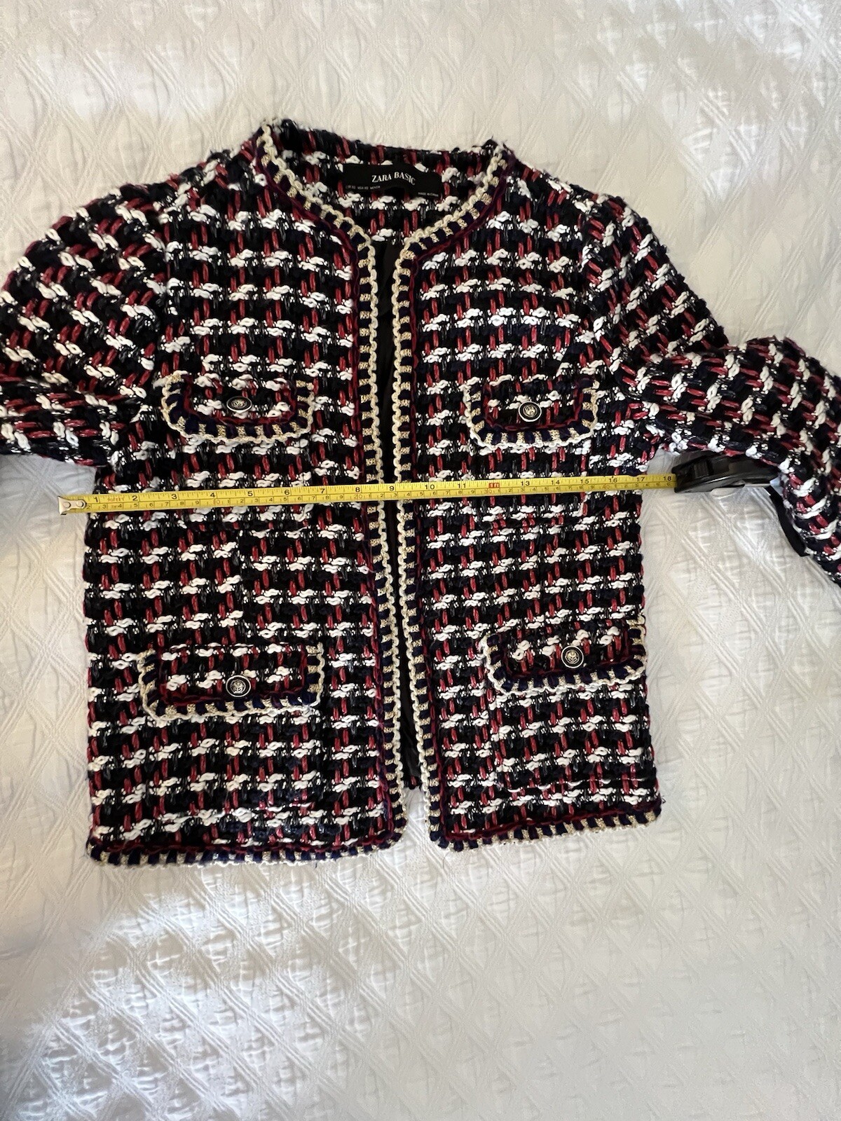 Zara Basic, women's jacket with pockets, lined, m… - image 4