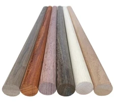 Hardwood Dowel Rods 36" Inches Length Red Oak Maple Mahogany Walnut Birch Cherry