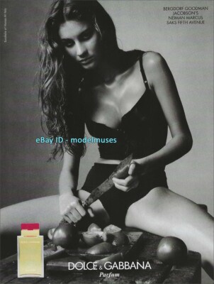 DOLCE GABBANA Fragrances 1-Page Magazine PRINT AD 1999