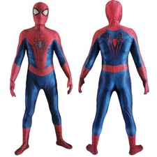 The Amazing Spiderman Jumpsuit Spider-man Cosplay Costume Adult Kids Halloween