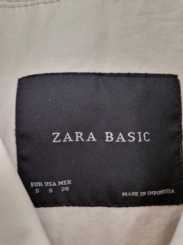 Trench Beige Zara Con Cintura Ottime Condizioni - Foto 12 di 13