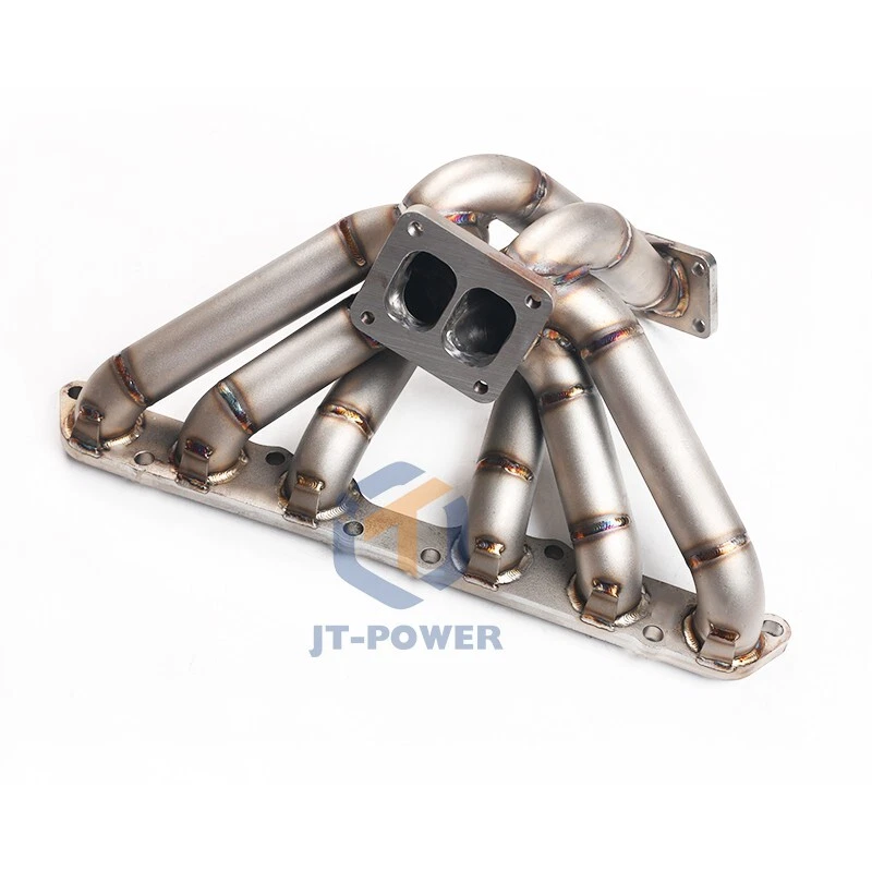 Colector turbo único para Toyota Supra Mk4 Lexus GS300 SC300 IS300 2JZGE T4 Foto 4 de 4