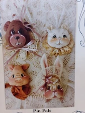 Pin Pals 1043 Pins Bear Car Pig Bunny Craft Sewing Pattern Momma Made Me Do it!