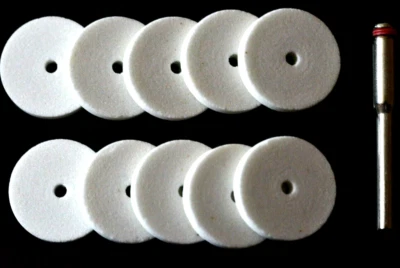 10pcs x 1 Mandrel 20mm Grinding Stone Wheel Accessories For Dremel Rotary Tool