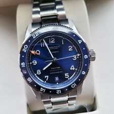 New Longines Spirit Zulu Time 39mm Blue Dial GMT Steel Men's Watch L38024936 3