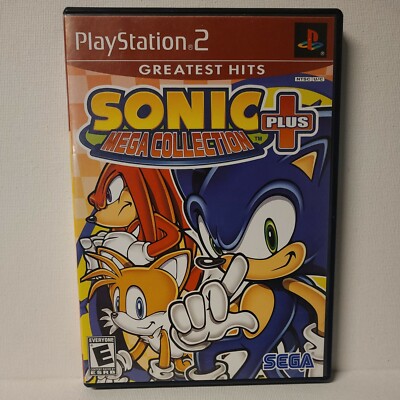 Sonic Mega Collection Plus (Sony PlayStation 2, PS2 2004 Greatest Hits) Complete