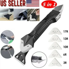 5 in 1 Silicone Sealant Remover Tool Kit Set Scraper Caulking Mould Removal US