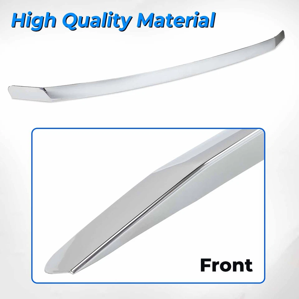 Hood Molding For Toyota Avalon 2005-2010 Front Grille Cover Chrome Trim Foto 4 de 4