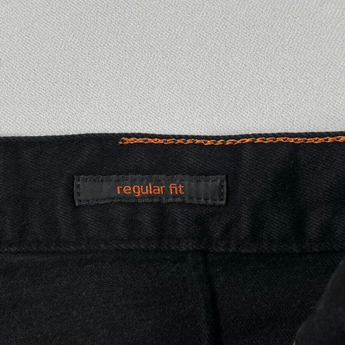 Alberto Black Jeans Men 34x32 Regular Fit PIPE Denim Super Stretch Dual FX T400 - Picture 8 of 20
