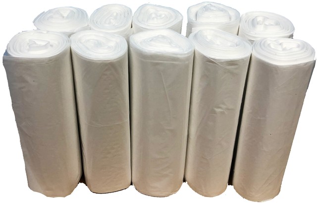 Boardwalk 40-45 Gallon Waste Can Liners - 25 Bags Per Roll, 4 Rolls Per Case (100 Total Bags)