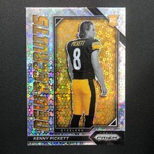 2022 Panini Prizm NFL New Recruits Kenny Pickett No Huddle RC Steelers