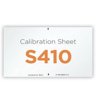 Plustek Calibration Control Sheet - S410 Scanner use only - 17-09-02060-0-C