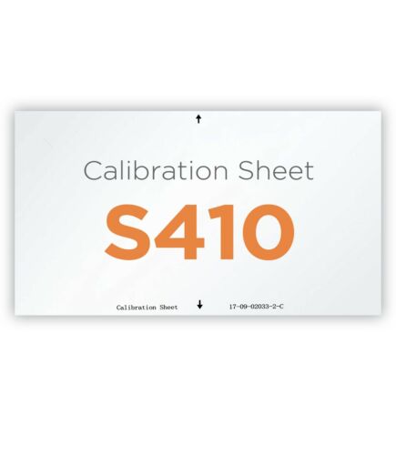Plustek Calibration Control Sheet - for S410 Mobile / Portable Scanner use only