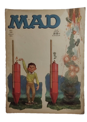 MAD Magazine luglio 1964 # 88 TV Movie Parodia Satira Burke's Law Charade Beatles