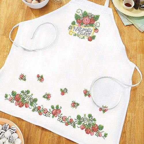 Herrschners® Sweet Berry Apron Stamped Cross-Stitch