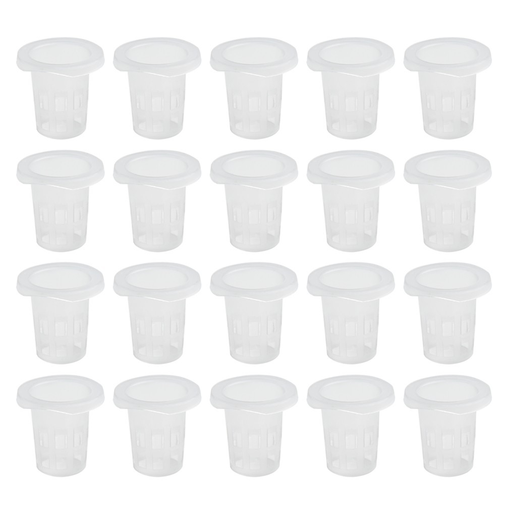 100 Stück Pflanzennetzbecher Pflanzennetzbecher Schlitzgitter Gemüsetöpfe