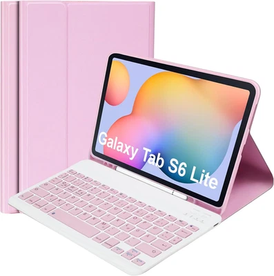 Étui De Protection Avec Clavier Pour Samsung Galaxy Tab S6 Lite 2024/2022/2020 A - Photo 1/4