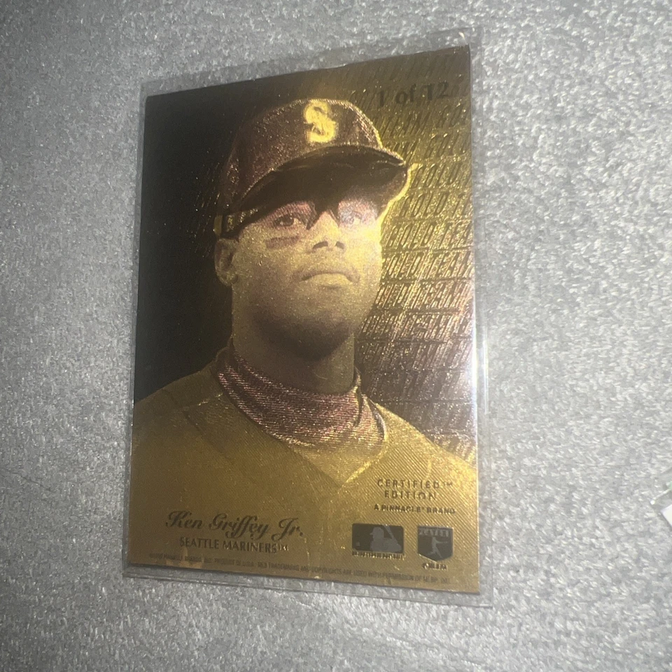 1995 Select Certified Edition Gold Team Ken Griffey Jr #1 HOF - Imagem 2 de 4