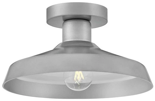 Hinkley Forge 12" Wide Composite Aluminum Finish Outdoor Ceiling Light - Picture 1 of 9