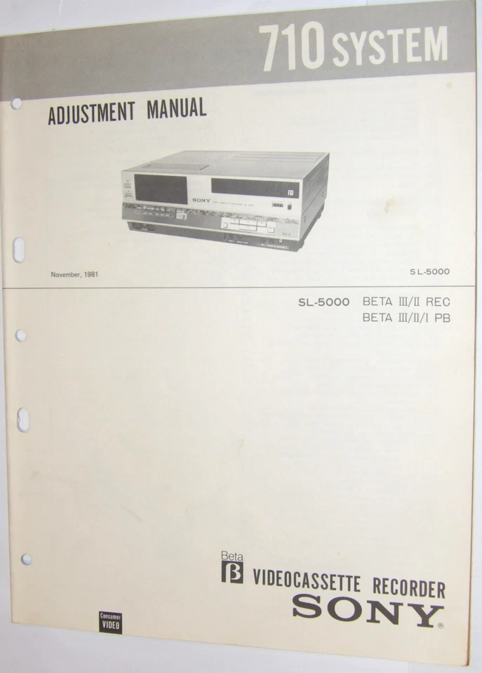 9 ВИНТАЖНЫХ РУКОВОДСТВ ПО ОБСЛУЖИВАНИЮ SONY! BETAMAX/BETA/U-MATIC/ОБУЧЕНИЕ/ВИДЕО РЕКОРДЕР+++ - Изображение 2 из 4