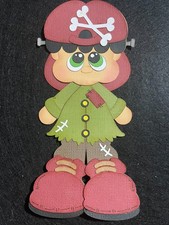 HALLOWEEN Frankie Boy Frankenstein Fall premade paper piecing scrapbook diecut3D