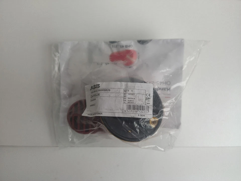 OHY65J6 1SCA022380R9820 ABB Mango, Pistola, Rojo/Amarillo, 65mm, J6, IP65 Foto 2 de 4