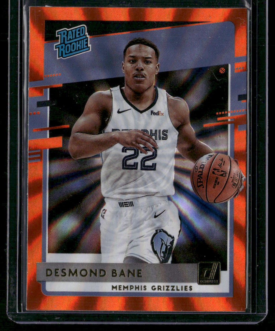 2020-21 Donruss #240 Desmond Bane Holo Orange Laser