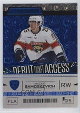 2023-24 Credentials Debut Ticket Access Blue /149 Mackie Samoskevich #110 0t2i