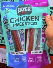 MIGHTY SPARK Chicken Sticks, Teriyaki & Original, 1 oz, 12-Count