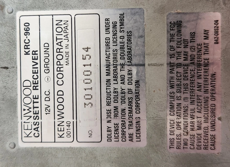 Estéreo para auto Old School Kenwood KRC-960 Foto 4 de 4