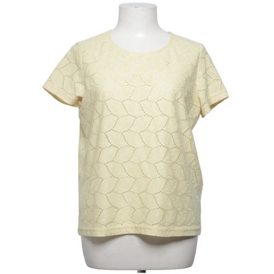 Jacqueline de Yong, Top, Größe: M, Gelb, Polyester, Print, Musterstrick #9CQ