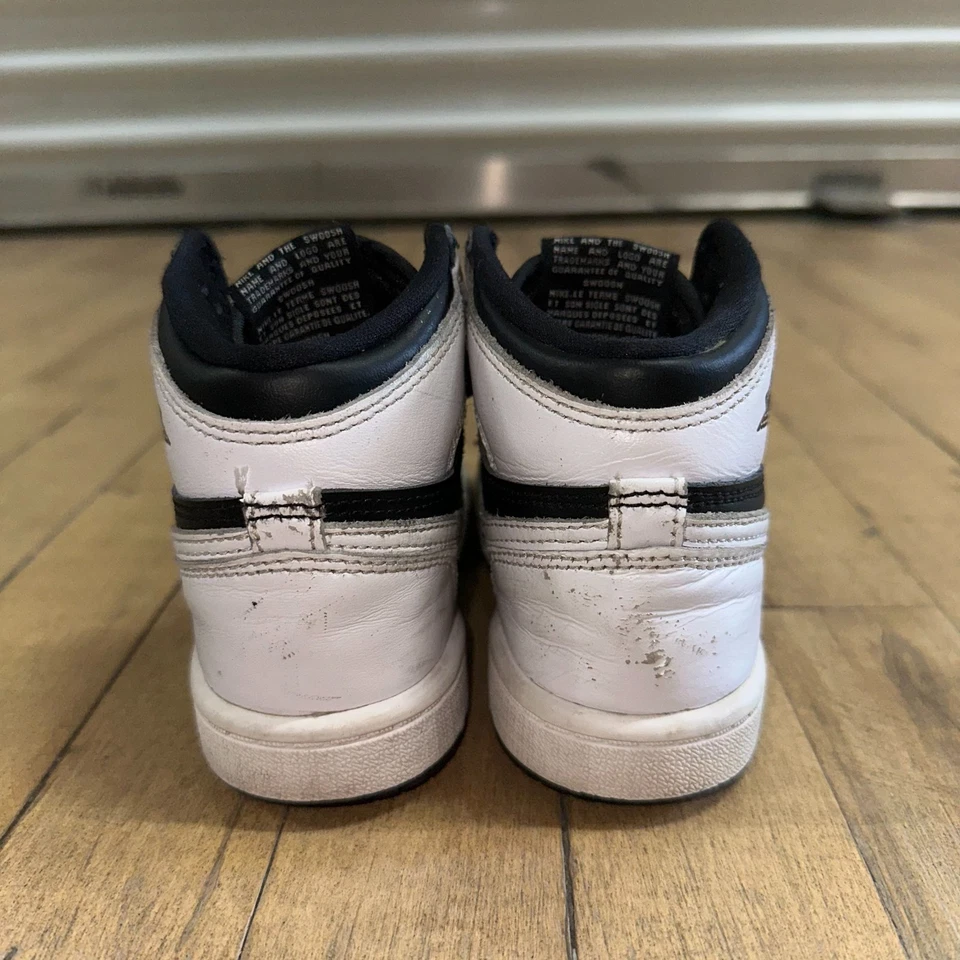 Nike Air Jordan Tenis Niños 11 Blanco Negro Cuero Retro Alto OG Preescolar Foto 3 de 4