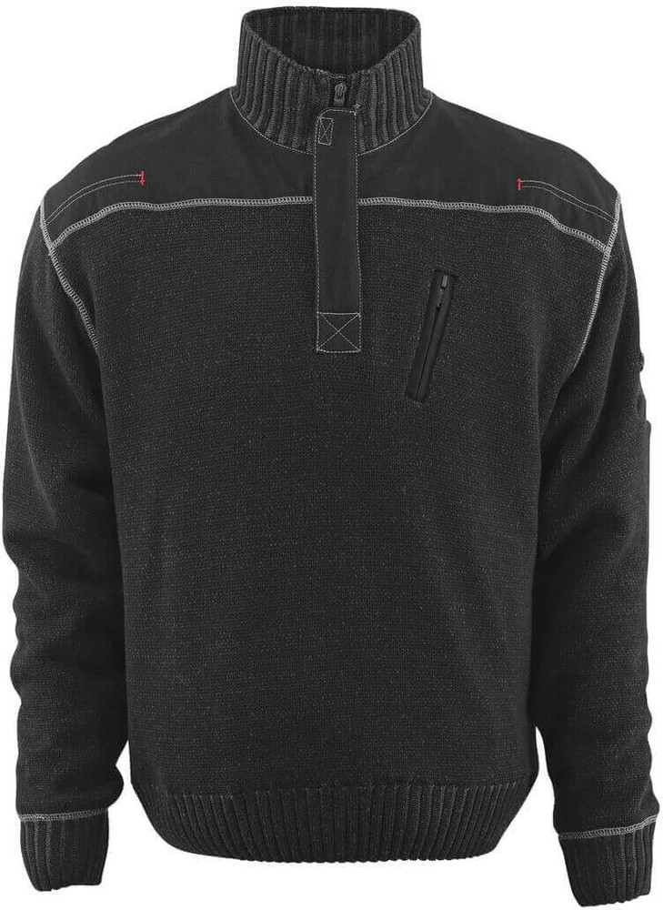 Mascot Strickpullover mit kurzem Reißverschluss Naxos Frontline 50354-835
