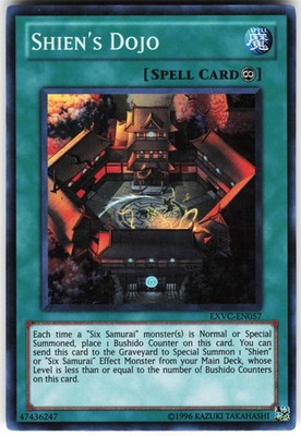 Shien's Dojo EXVC-EN057 Yugioh TCG Super Rare HP