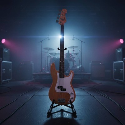 4-saitiger E-Bass stabiler 4-saitiger E-Bass leicht zu tragen zum Üben